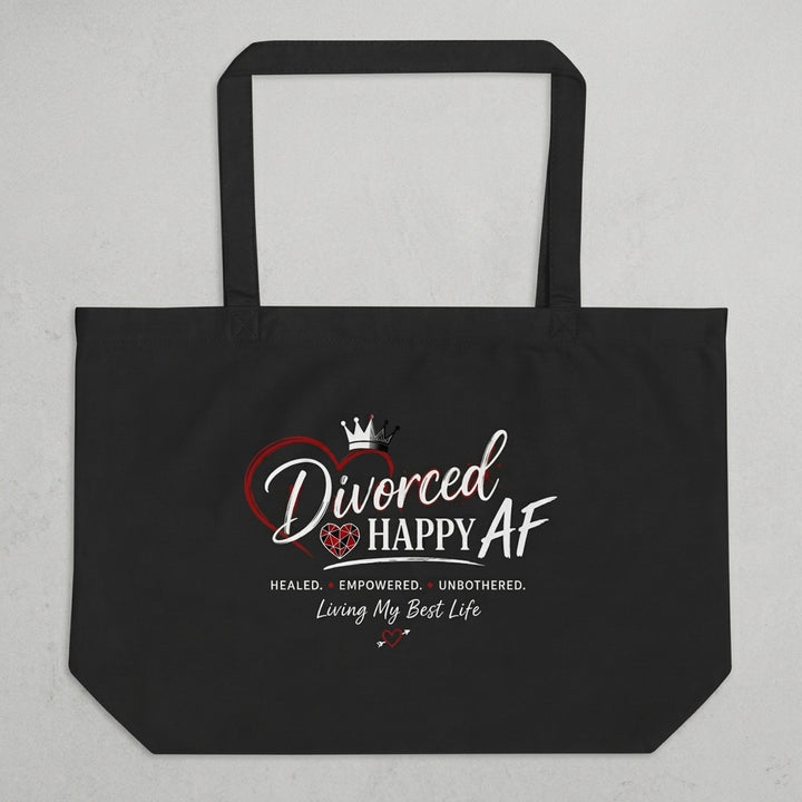Living My Best Life Tote Bag | Divorced and Happy AF Large Eco Tote