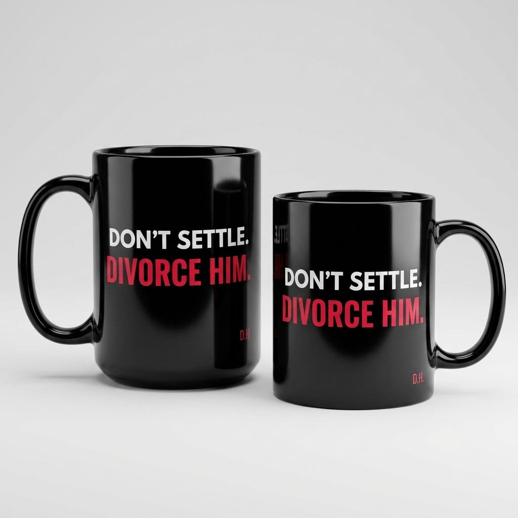 Don’t Settle Divorce Him Mug