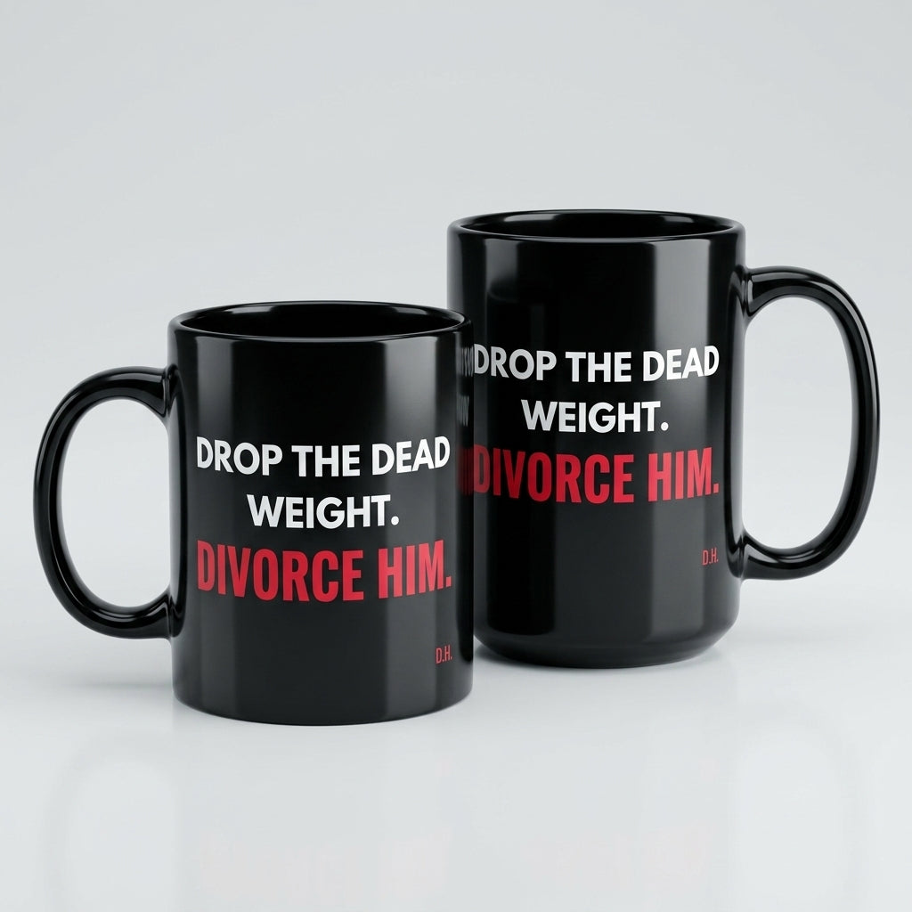 Drop The Dead Weight Divorce Him Mug