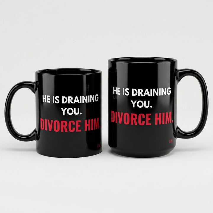 He Is Draining You Divorce Him Mug