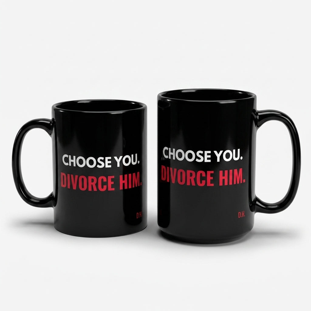 Choose You Divorce Him Mug