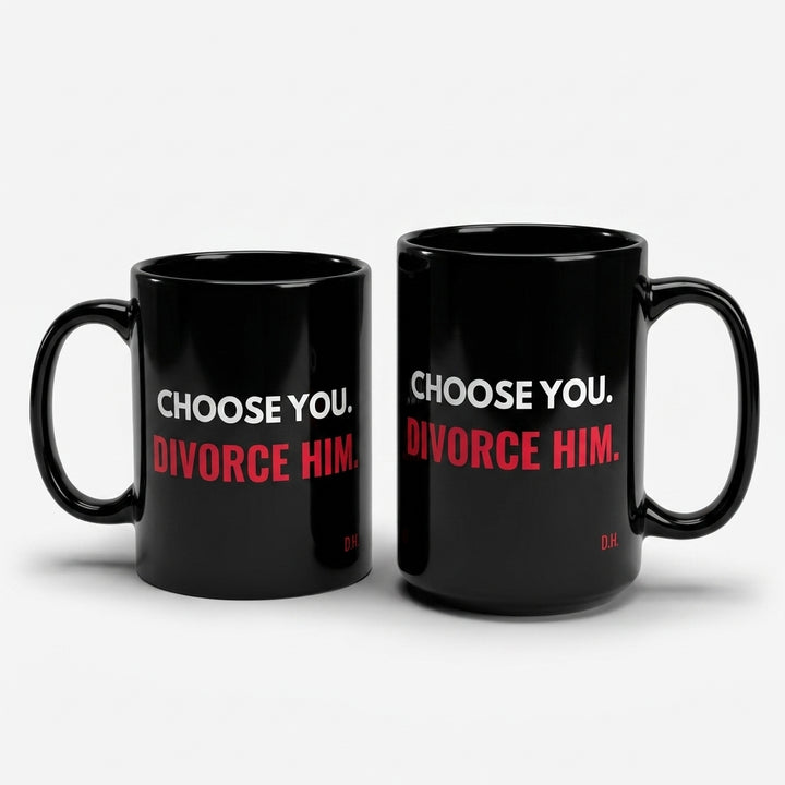 Choose You Divorce Him Mug