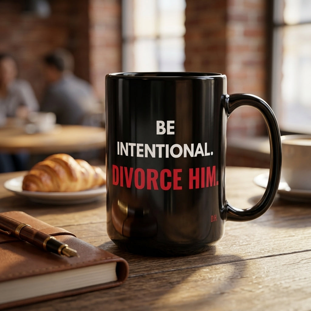 Be Intentional Divorce Him Mug
