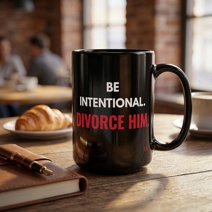 Be Intentional Divorce Him Mug