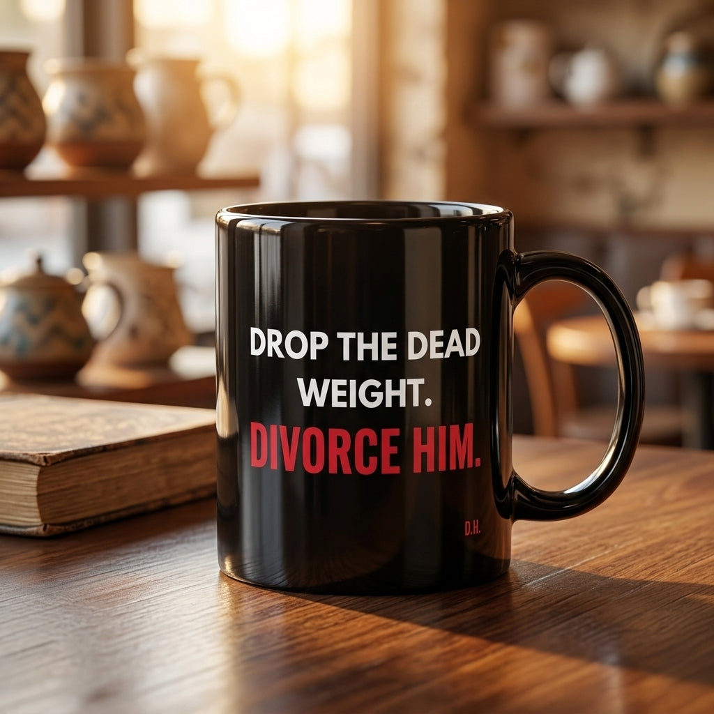 Drop The Dead Weight Divorce Him Mug