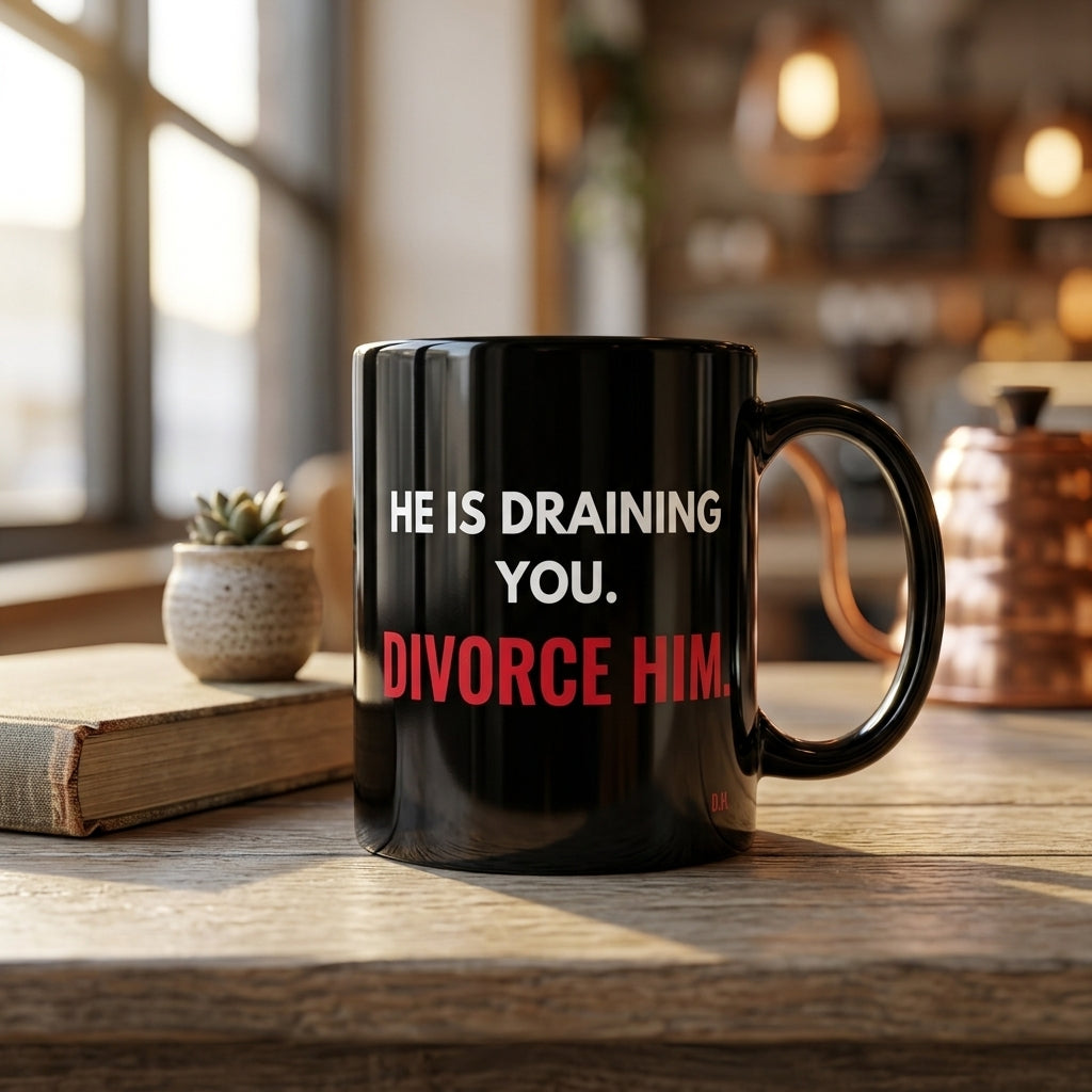 He Is Draining You Divorce Him Mug