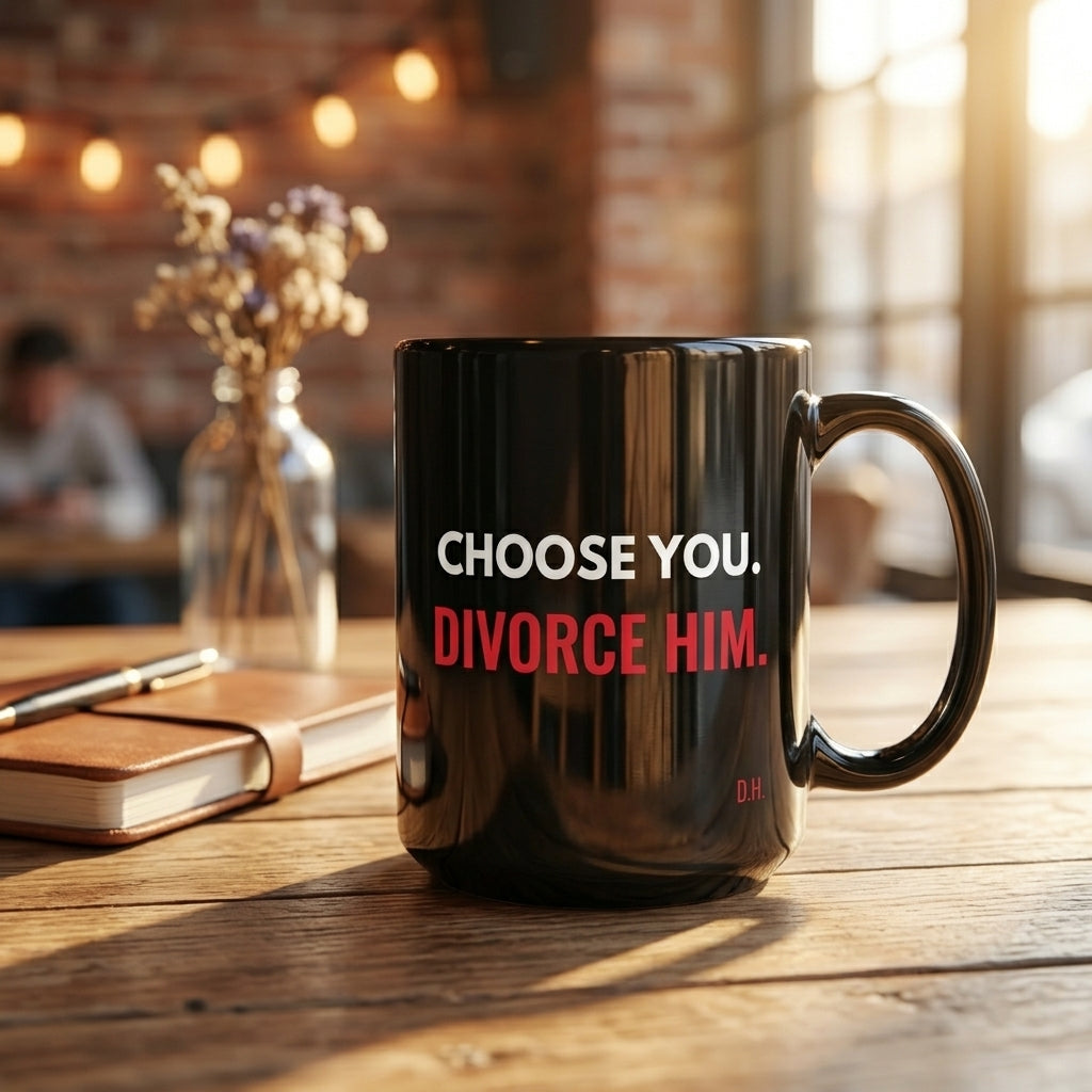 Choose You Divorce Him Mug