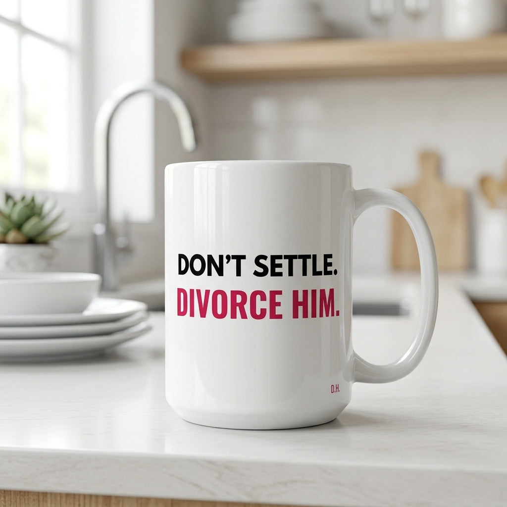 Don’t Settle Divorce Him Mug