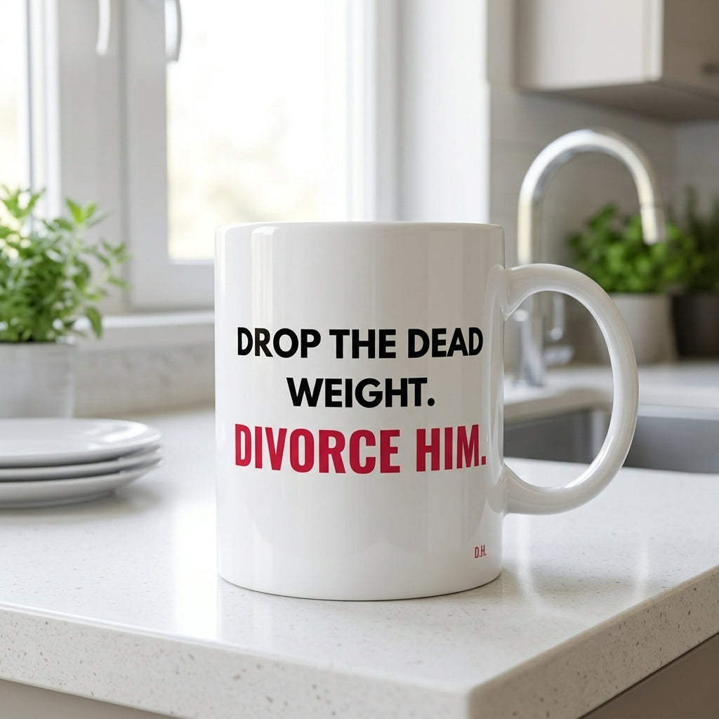 Drop The Dead Weight Divorce Him Mug
