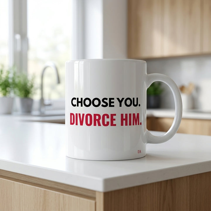 Choose You Divorce Him Mug