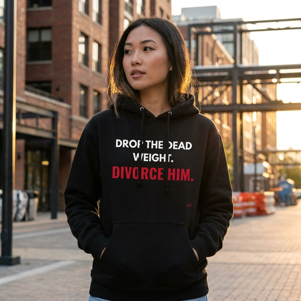 Drop The Dead Weight Divorce Him Hoodie