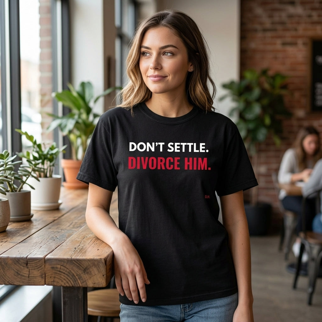Don’t Settle Divorce Him T-Shirt