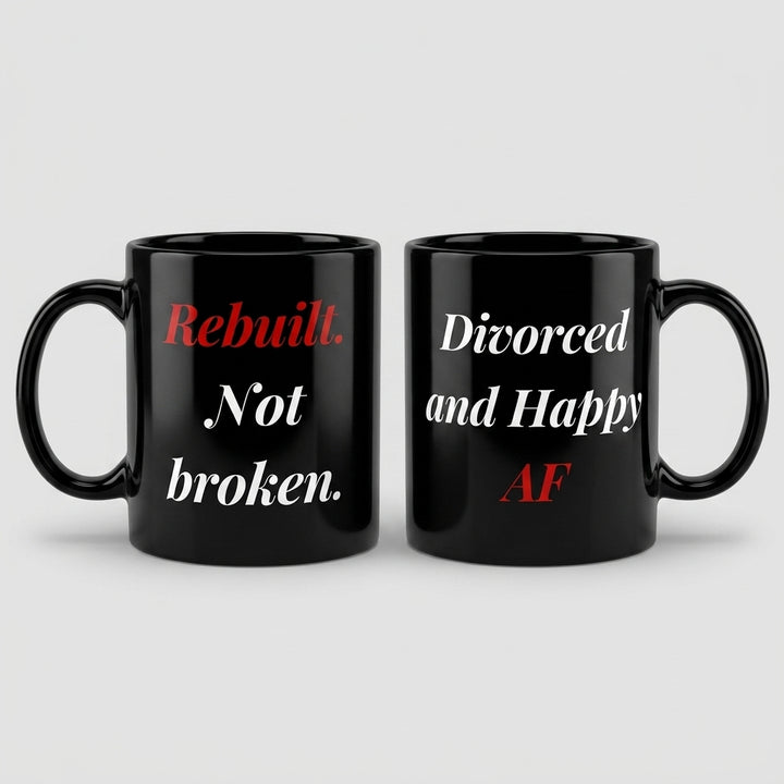 Rebuilt Not Broken Mug - Black