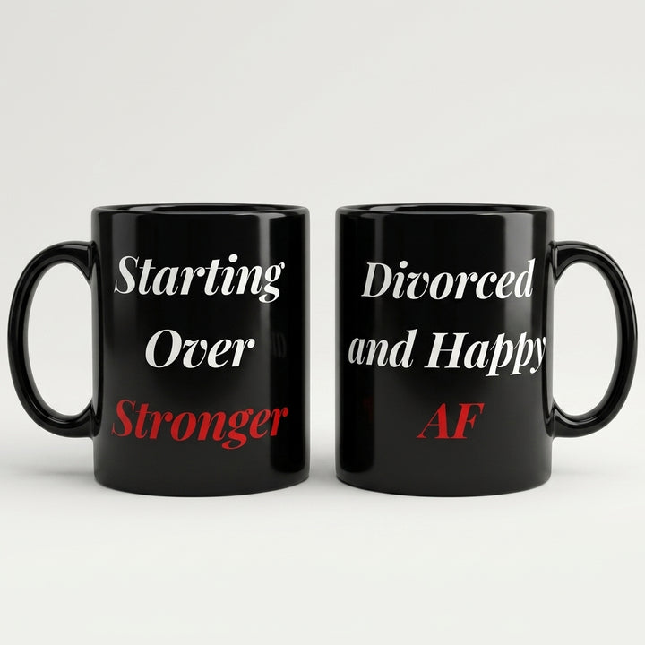Starting Over Stronger Mug - Black
