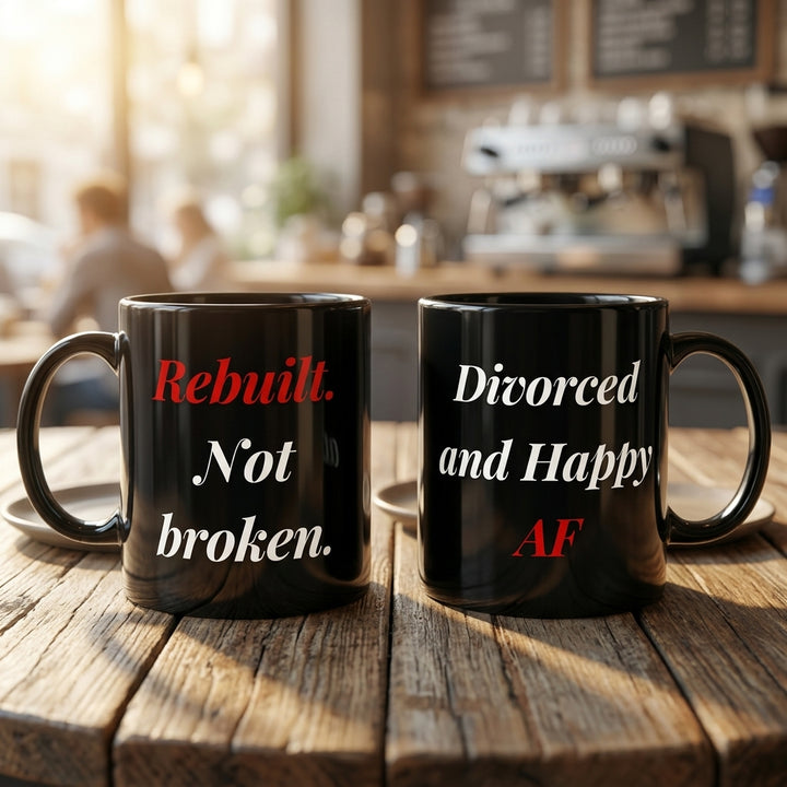 Rebuilt Not Broken Mug - Black