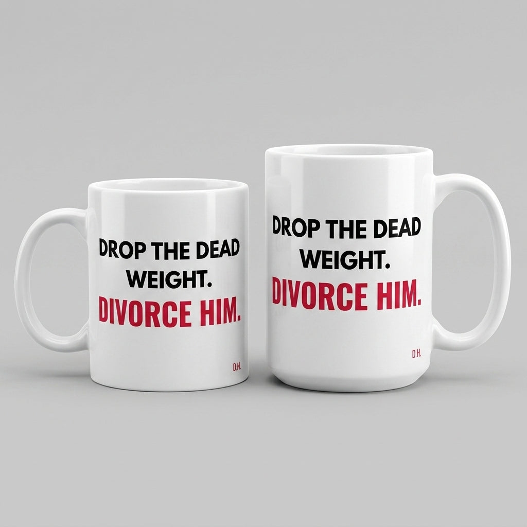 Drop The Dead Weight Divorce Him Mug
