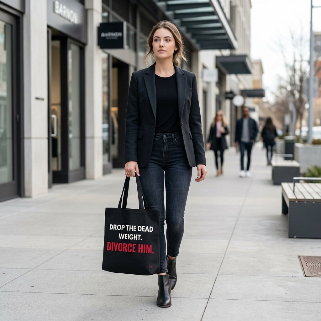 Drop The Dead Weight Divorce Him Tote Bag