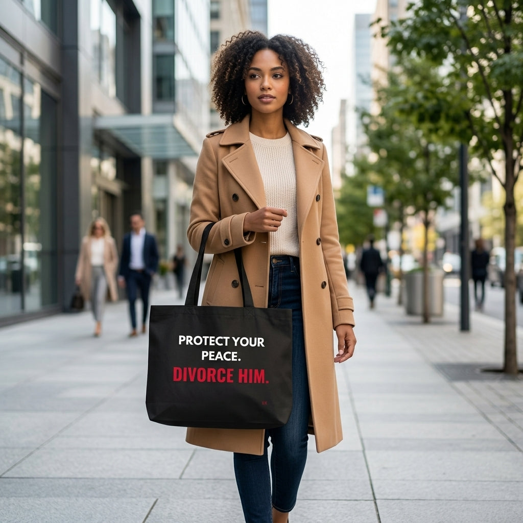 Protect Your Peace Divorce Him Tote Bag