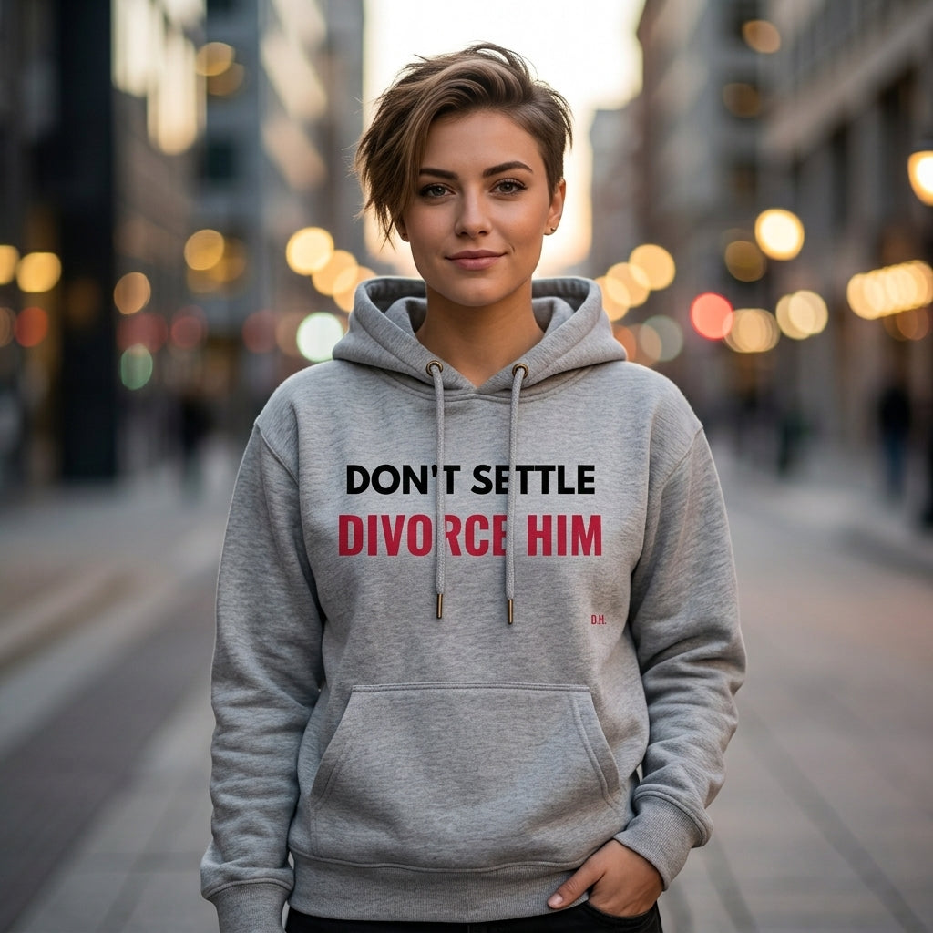 Don’t Settle Divorce Him Hoodie